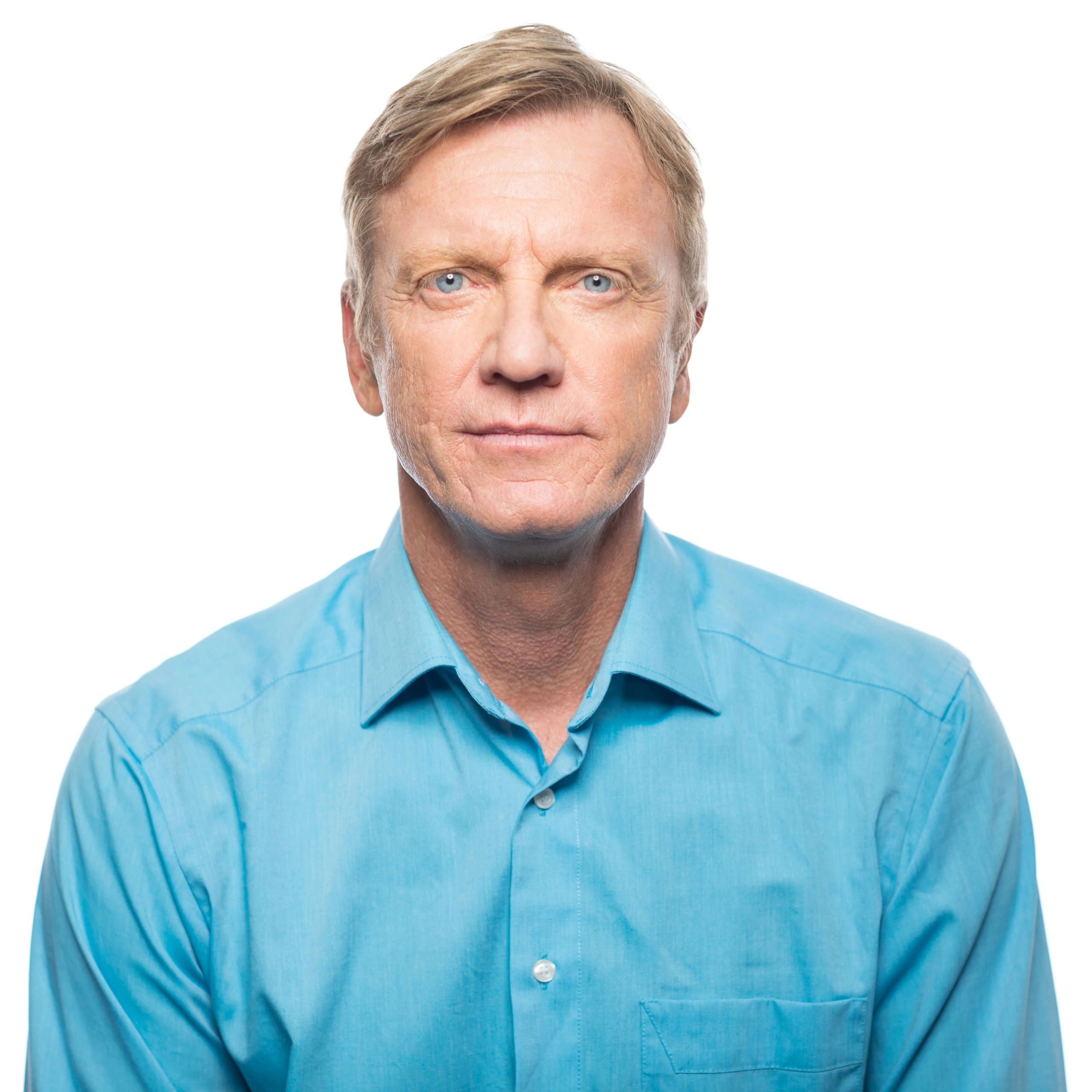 Portrait of an older man (testimonial avatar)